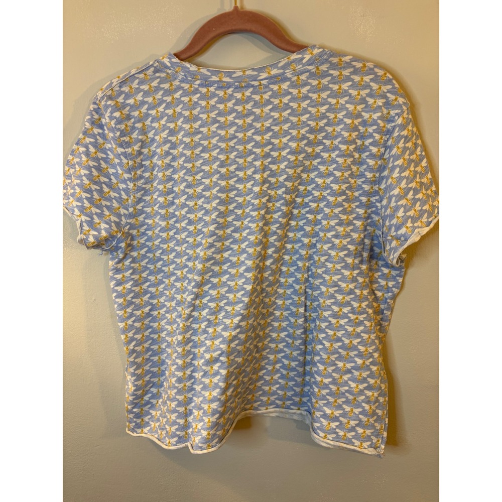 NEW Maeve Bee T Shirt Raw edge S Baby Tee Anthropologie - Picture 7 of 7
